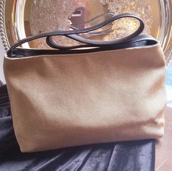 MAXX NY Fabric & Leather Shoulder Bag NWOT - Picture 2 of 8